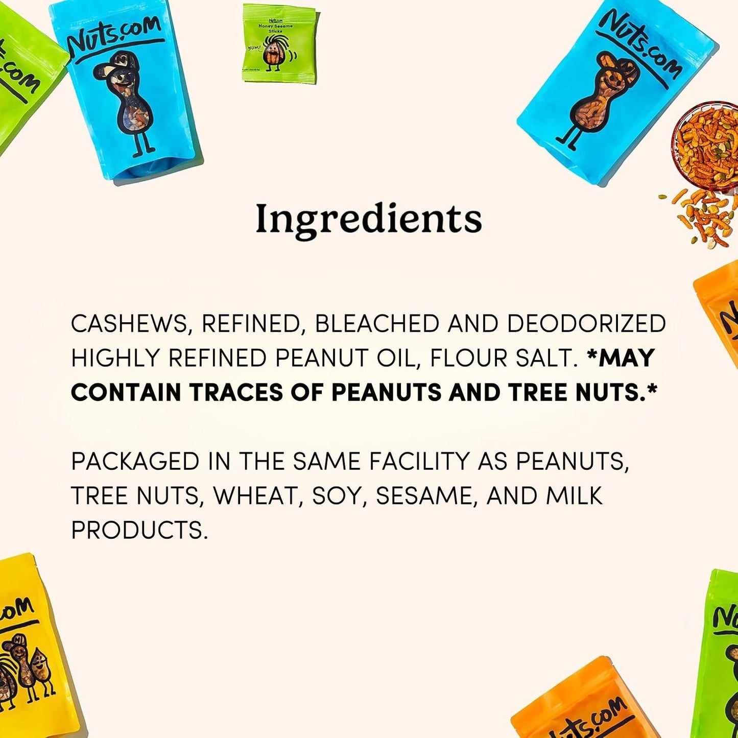 Nuts.com Roasted Cashews - Lightly Salted, Vegan, Gluten-Free, 2 Lb Bag, Healthy Snack, Good Source of Protein & Fiber