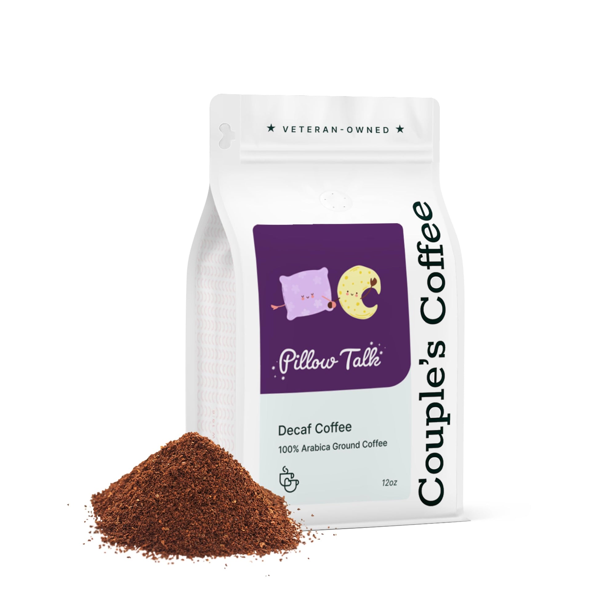 Couples Coffee DeCaf Ground Coffee | Pillow Talk | Medium Roast Decaf Coffee