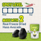 Waks & Snacks Freeze-Dried Avocado | 100% Fresh Hass Avocados, Perfect For Toast | Energizes Camping & Hiking Meals | Lightweight, Vegan, Gluten-Free | 2 Avocados | 2 Oz, 3-Pack