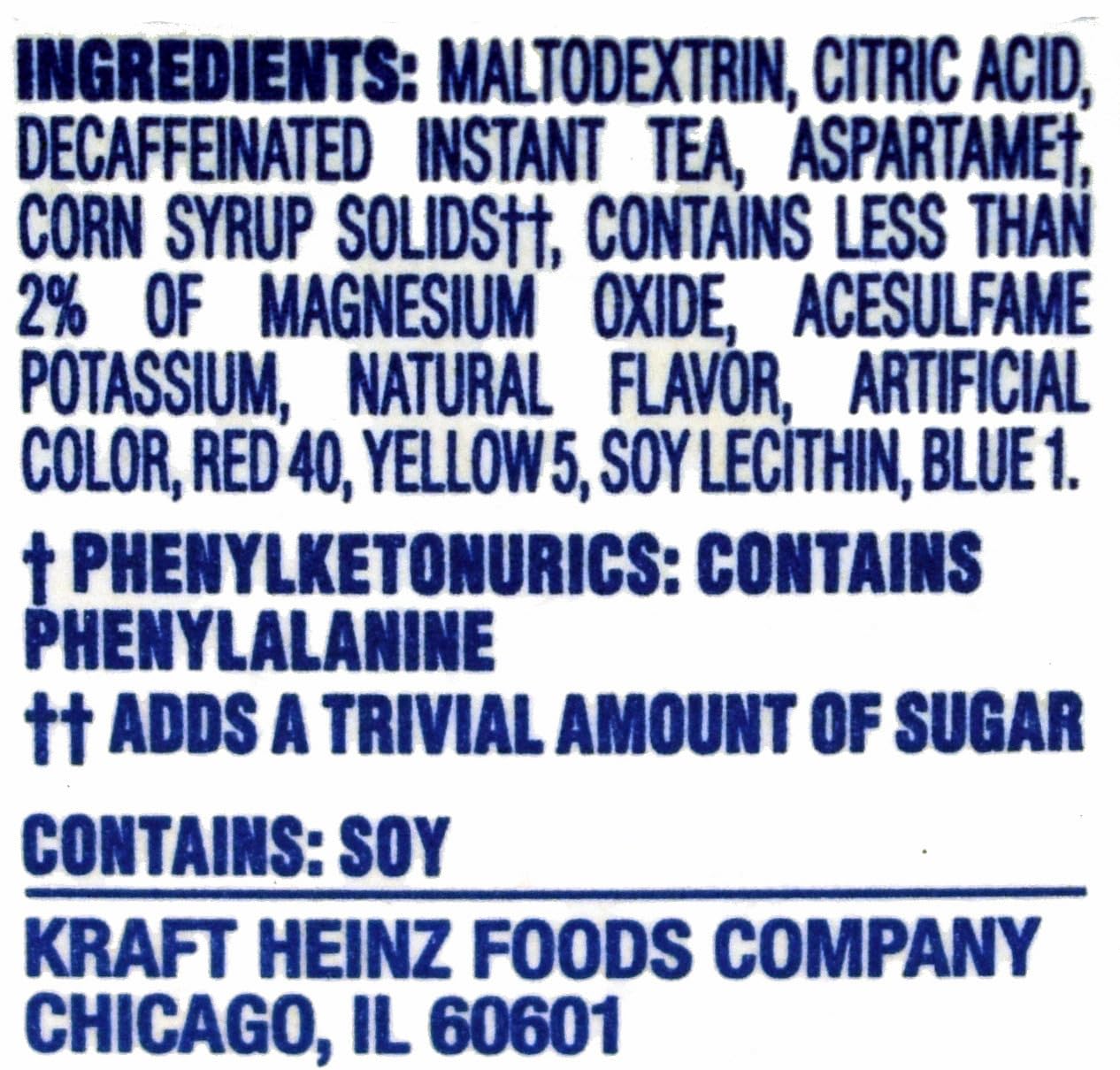 Crystal Light Decaf Lemon Iced Tea Natural Flavor Drink Mix, 12-Quart Canister