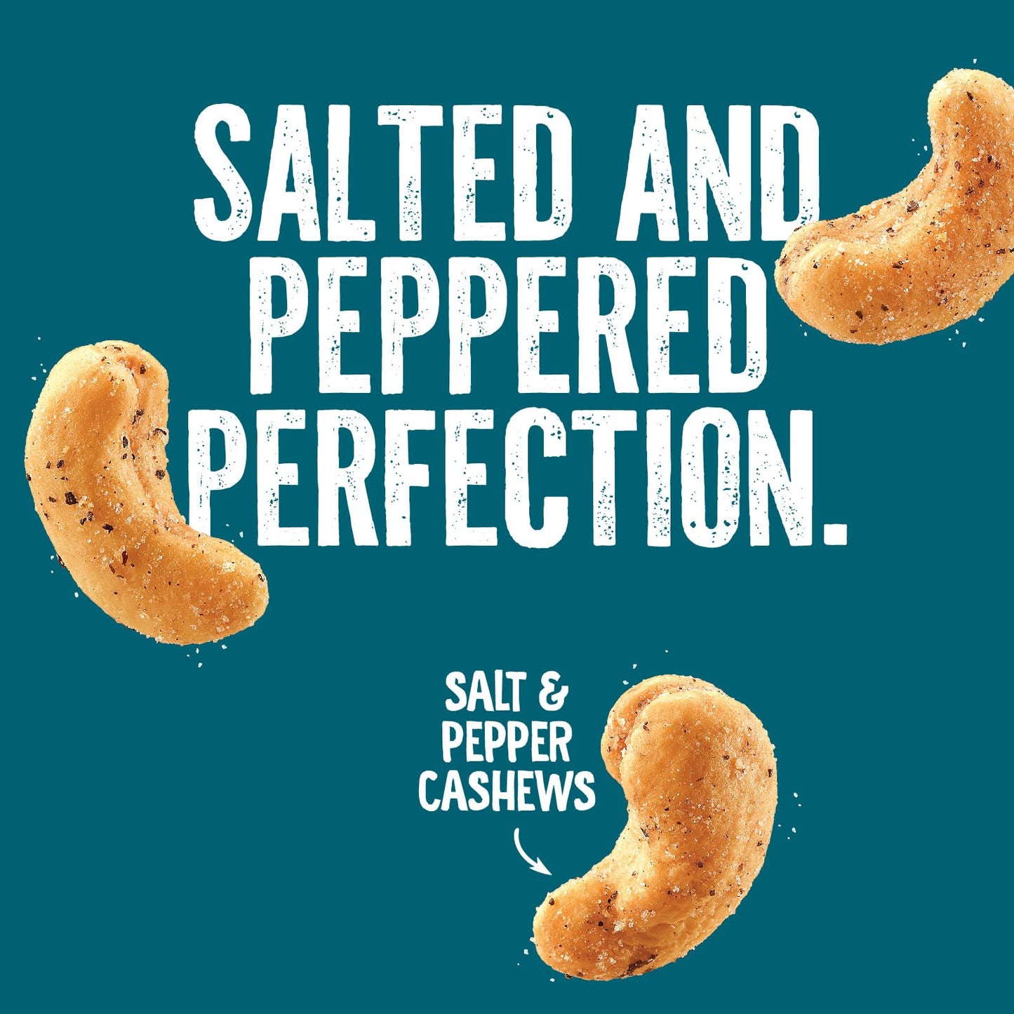 Emerald Nuts, Salt and Pepper Cashews, Stand Up Resealable Bag, 5 Ounce