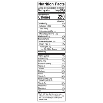 Great Grains Red Berry Almond Crunch Cereal, Strawberry Cereal with Granola Clusters and Sliced Almonds, Non-GMO Project Verifie