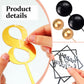 38 Pieces Ball Cake Decorations Set, Acrylic Happy Birthday Cupcake Picks Number 0-9 Toothpicks Ball Shaped Insert Toppers For H