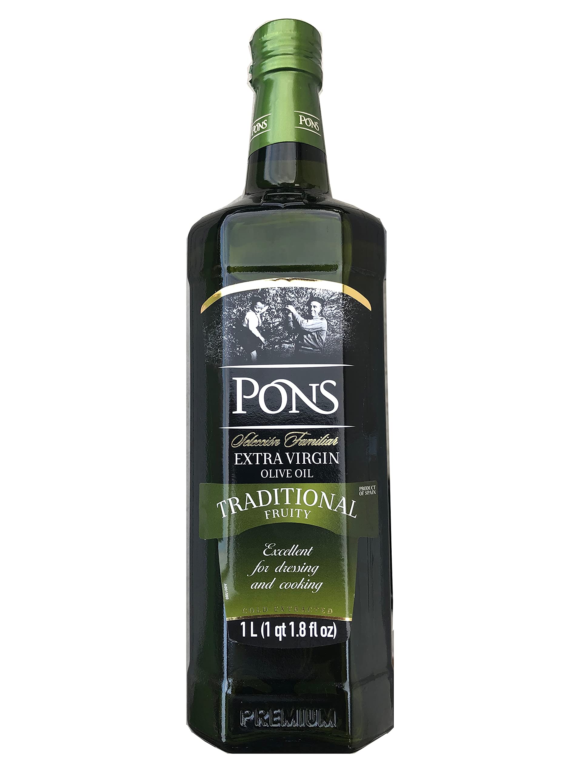 Pons. Family Selection Traditional Extra Virgin Olive Oil. Fruity. 1l (33.8oz)