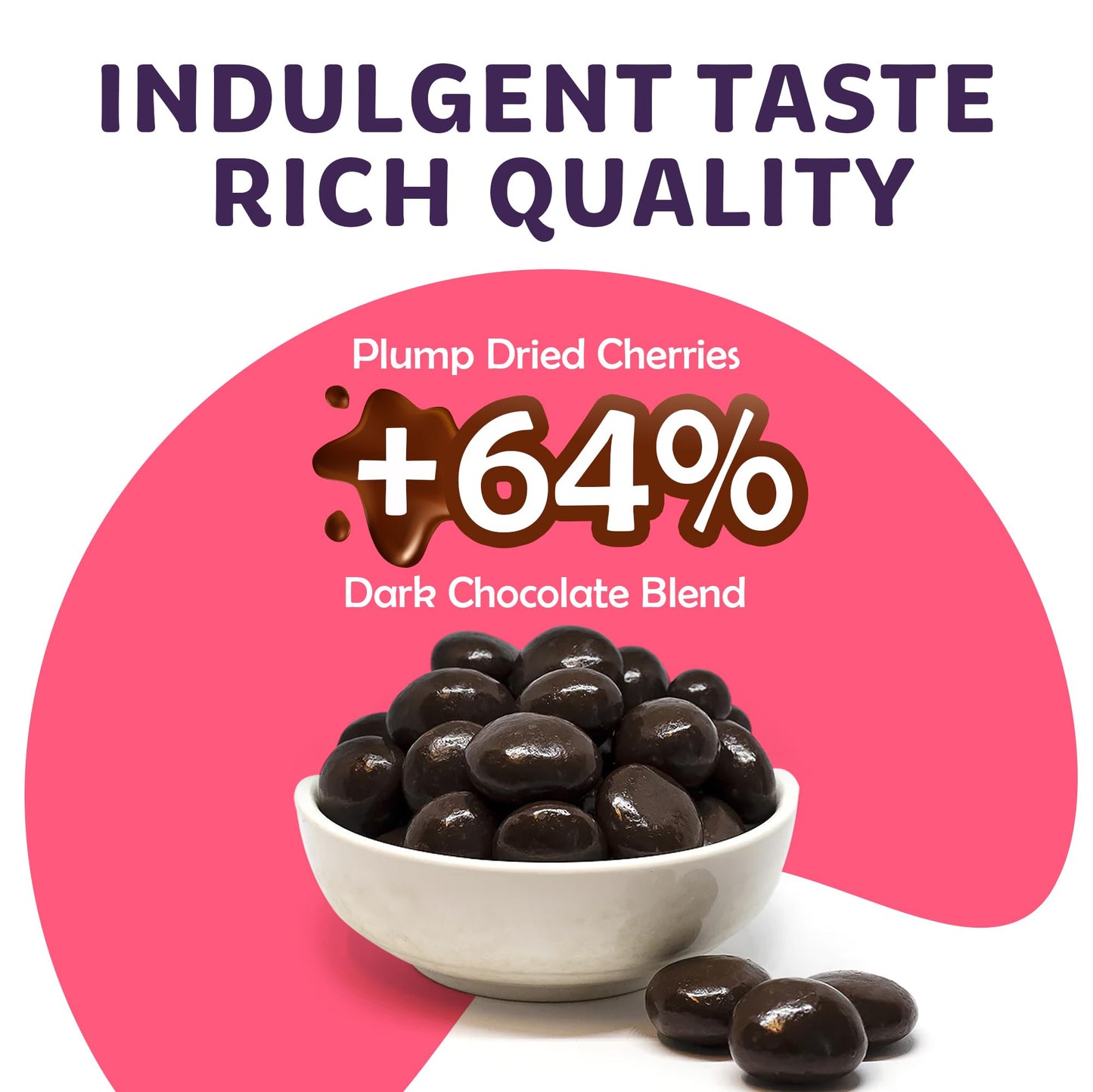Superior Nut Chicago 64% Rich Dark Chocolate Covered Cherries - Sweet & Decadent - Natural Vitamin C, Fiber, & Potassium Source