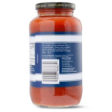 Emeril Lagasse Pasta Sauce - 25 Oz Jar Marinara Gourmet Sauces: Best For Homemade Pasta, Spaghetti, Pizza & More - Enhanced, Bold & Flavorful