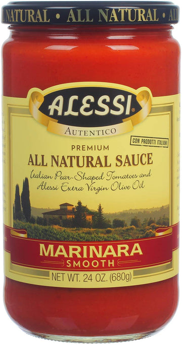 Alessi Smooth Marinara Sauce, 24 Ounce (Pack of 2)