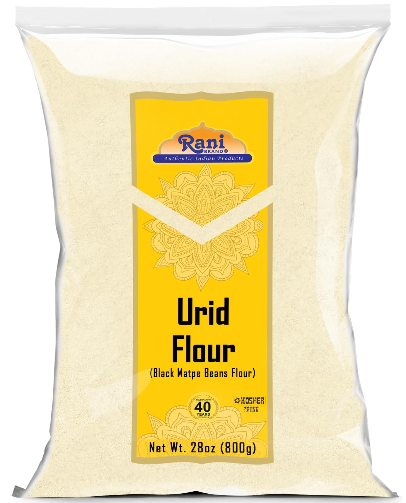 Rani Urid/Urad Flour (Black Matpe Beans Flour) 28oz (1.75lbs) 800g ~ All Natural | Vegan | Gluten Friendly | NON-GMO | Kosher | 