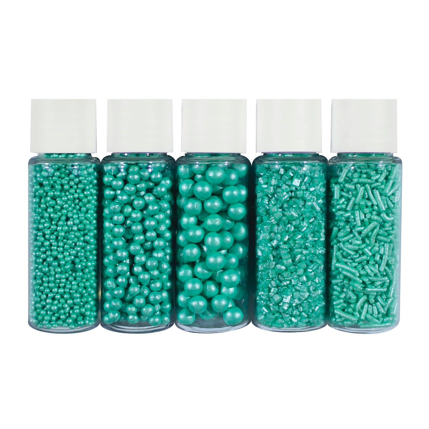 Confect Christmas Sprinkles Edible Mix, Frosted Mint Green, Vegan, Gluten-Free, 5 Oz