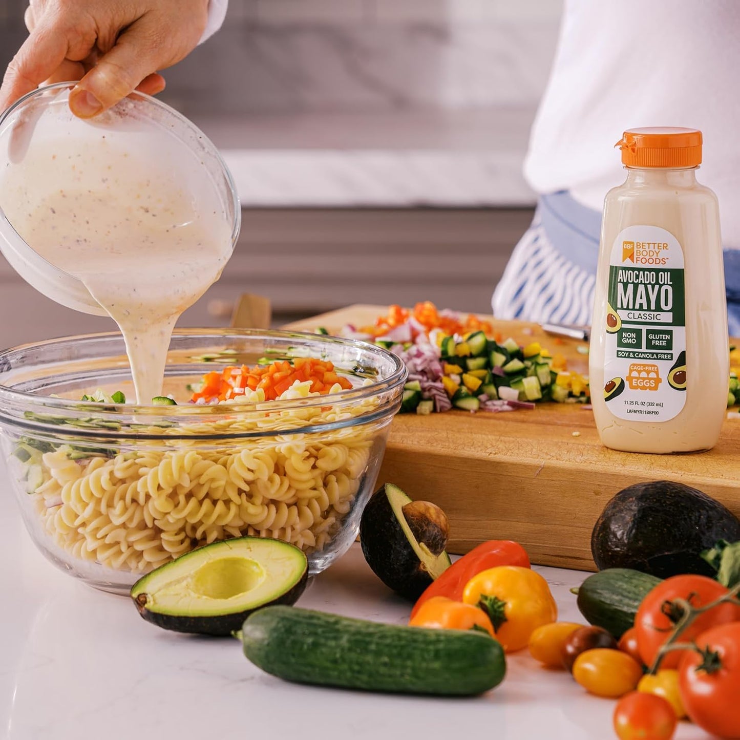 BetterBody Foods Avocado Oil Mayonnaise, 11.25 Fl Oz - Gluten Free, Non-GMO, Keto & Paleo, Made with Cage-Free Eggs, Squeeze Bottle