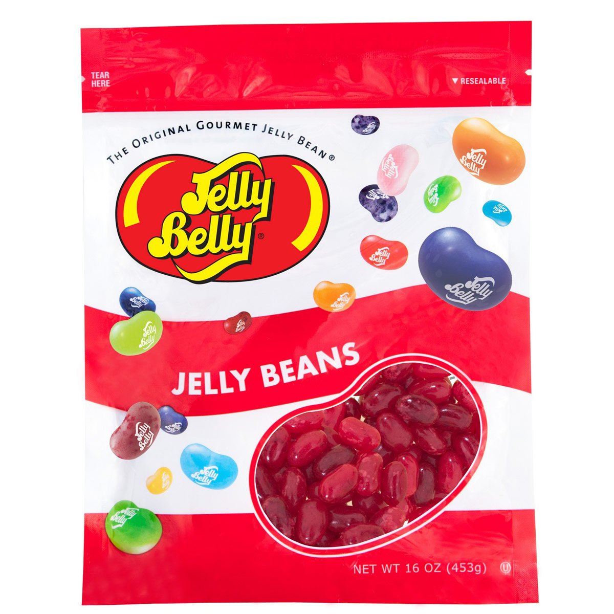Jelly Belly Pomegranate Jelly Beans - 1 Pound (16 Ounces) Resealable Bag - Genuine, Official, Straight From The Source