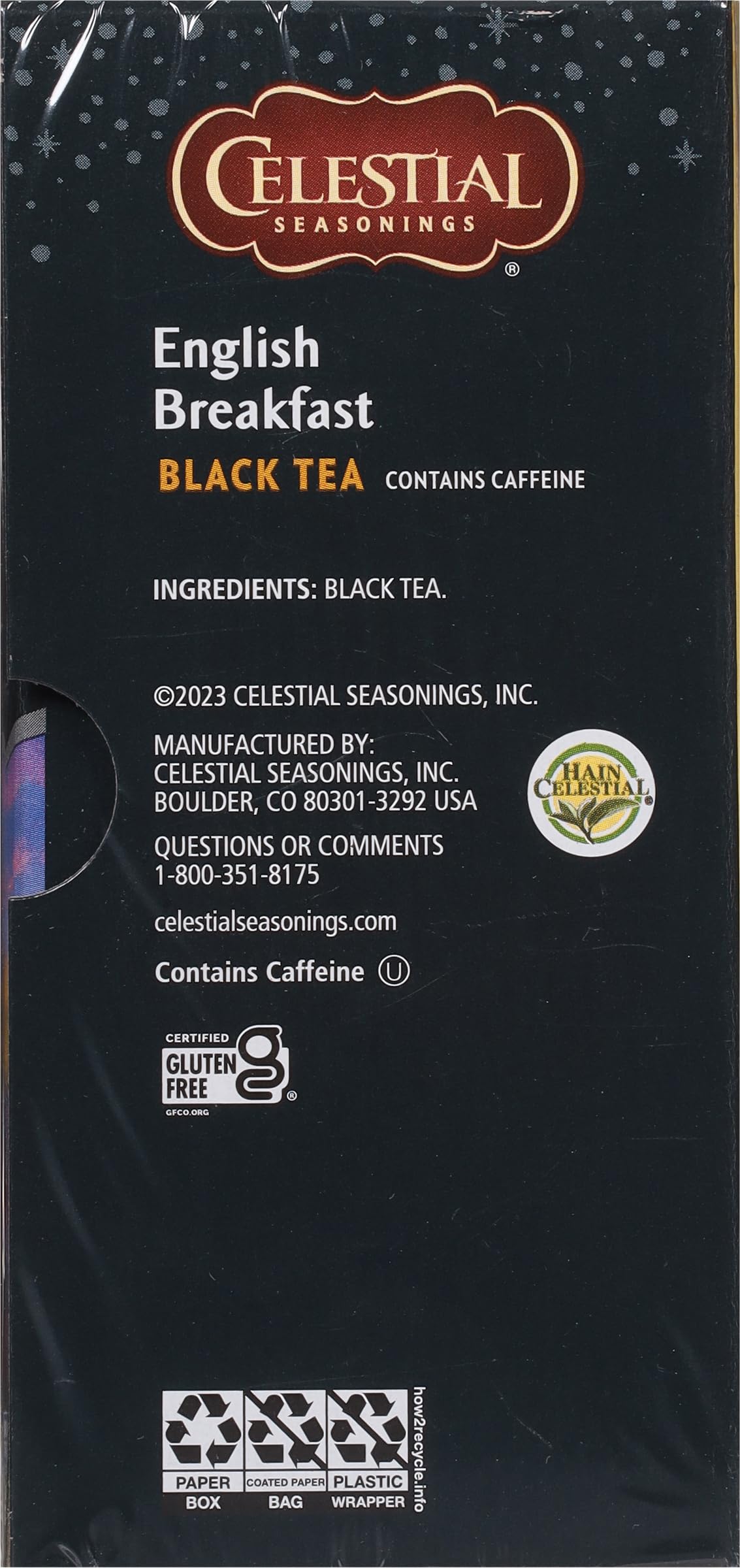 Celestial Seasonings Black Tea, English Breakfast, 20 Count (Pack Of 6) (Packaging May Vary)