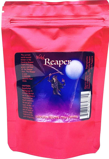 Carolina Reaper Chili Peppers Wicked Reaper World'S Hottest Dried Spice Pack 5 +2 Free