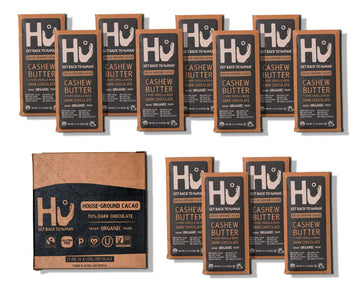 Hu Chocolate Bars | 12 Pack Cashew Butter Vanilla Bean Chocolate | Natural Organic Vegan, Gluten Free, Paleo, Non GMO, Fair Trad