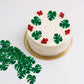 48Pcs Edible Tropical Turtle Leaves Cupcake Toppers, Cghceai Palm Leaves Cake Decoration For Hawaii Theme Jungle Party Cake Topp
