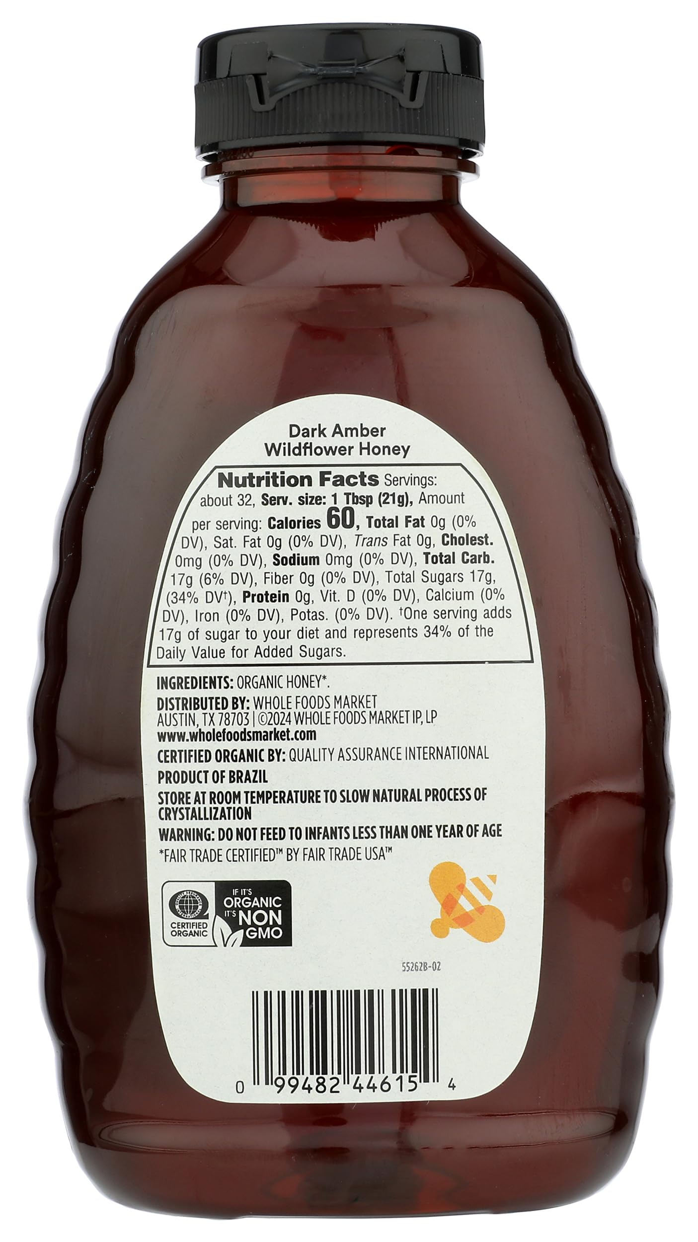 365 by Whole Foods Market, Organic Amber Mountain Forest Honey, 24 Ounce