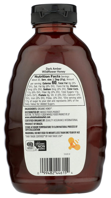 365 by Whole Foods Market, Organic Amber Mountain Forest Honey, 24 Ounce