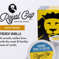 ROYAL CUP SIGNATURE Coffee - French Vanilla Light Roast compact pieces - 24 Count