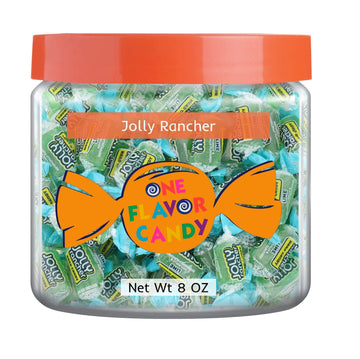 Jolly Rancher World'S Best Flavored Fruit Hard Candy Bulk Candies In Jar Tasty Yummy Perfectly Delicious Time (Lime, 8Oz)