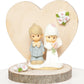 Precious Moments Wood Rustic Wedding Cake Topper