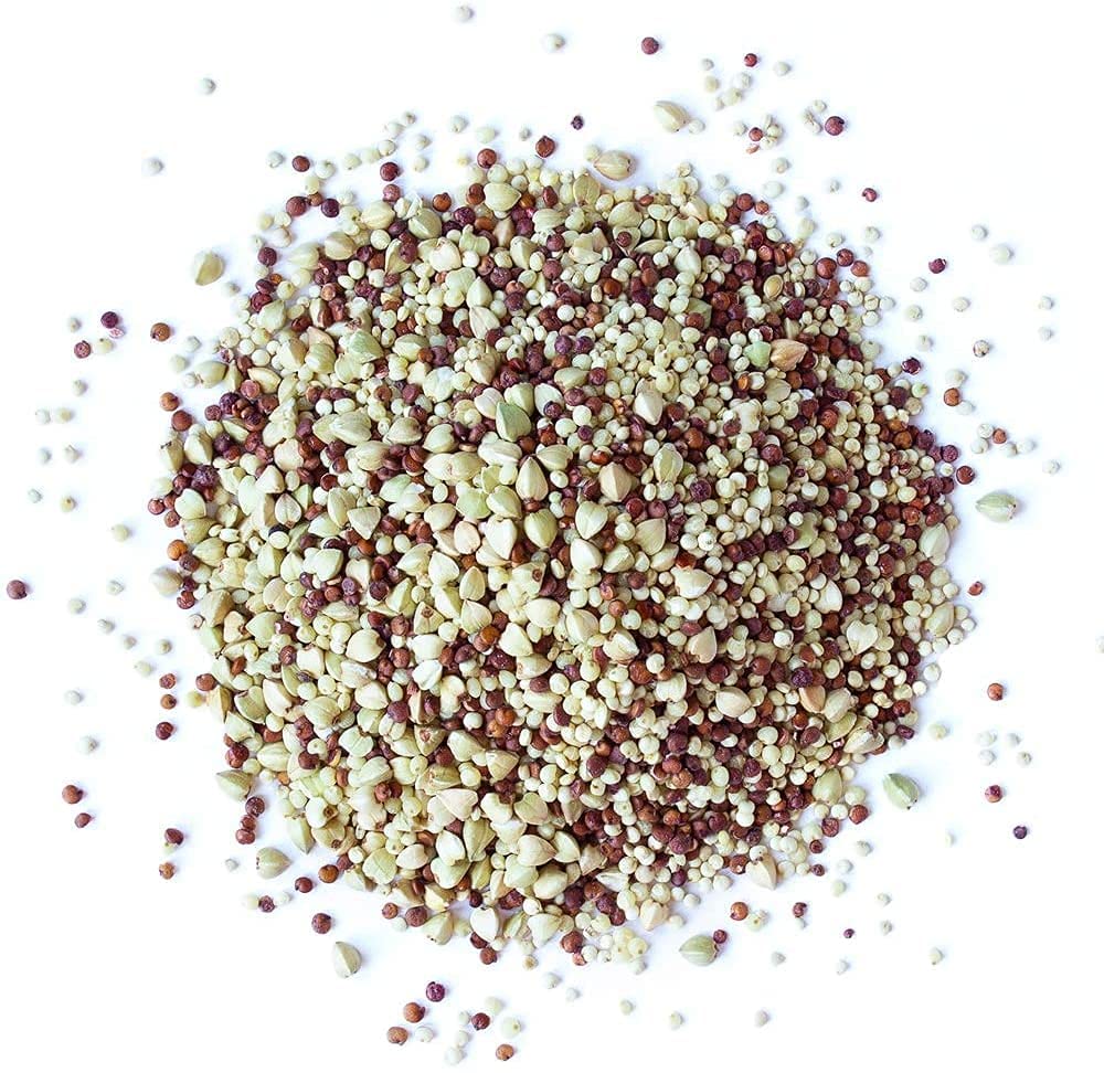 Food To Live Organic Super Grains Blend, 1 Pound - A Mix Of Millet, Buckwheat, Red And White Quinoa. Non-Gmo, Non-Irradiated, Ve