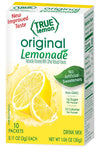 TRUE LEMON Original Lemonade Drink Mix | No Artificial Sweeteners, Low Calorie | Water Flavor Packets & Water Enhancer with Stev