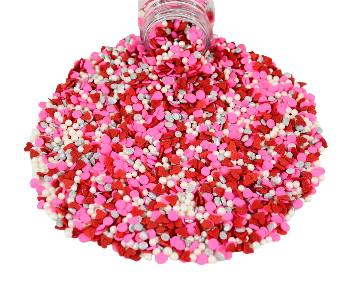 Mystic Sprinkles Valentine'S Day Sprinkle Mixes (Hugs & Kisses In Silver 3.2Oz)