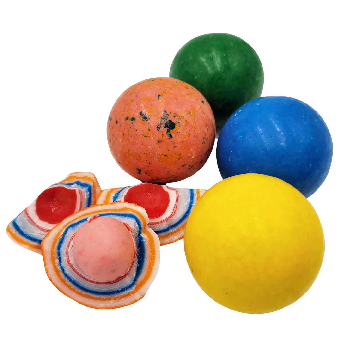 Fruidles Jumbo Psychedelic Jawbreaker Candy, 2 1/4 Inches, White, Kosher Certified, Single
