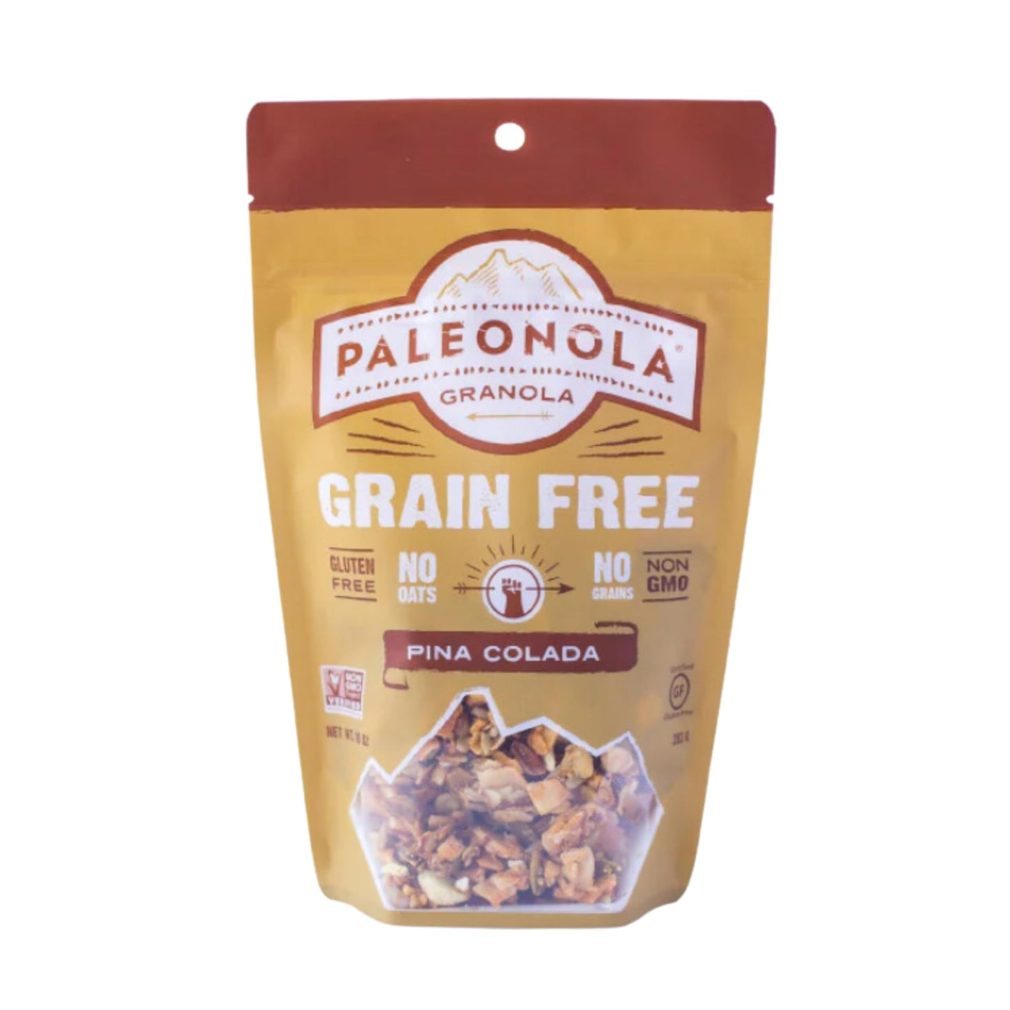 Paleonola Grain Free Granola Pina Colada - Non-GMO, Gluten Free, Low Carb, 10 Ounce, Tan