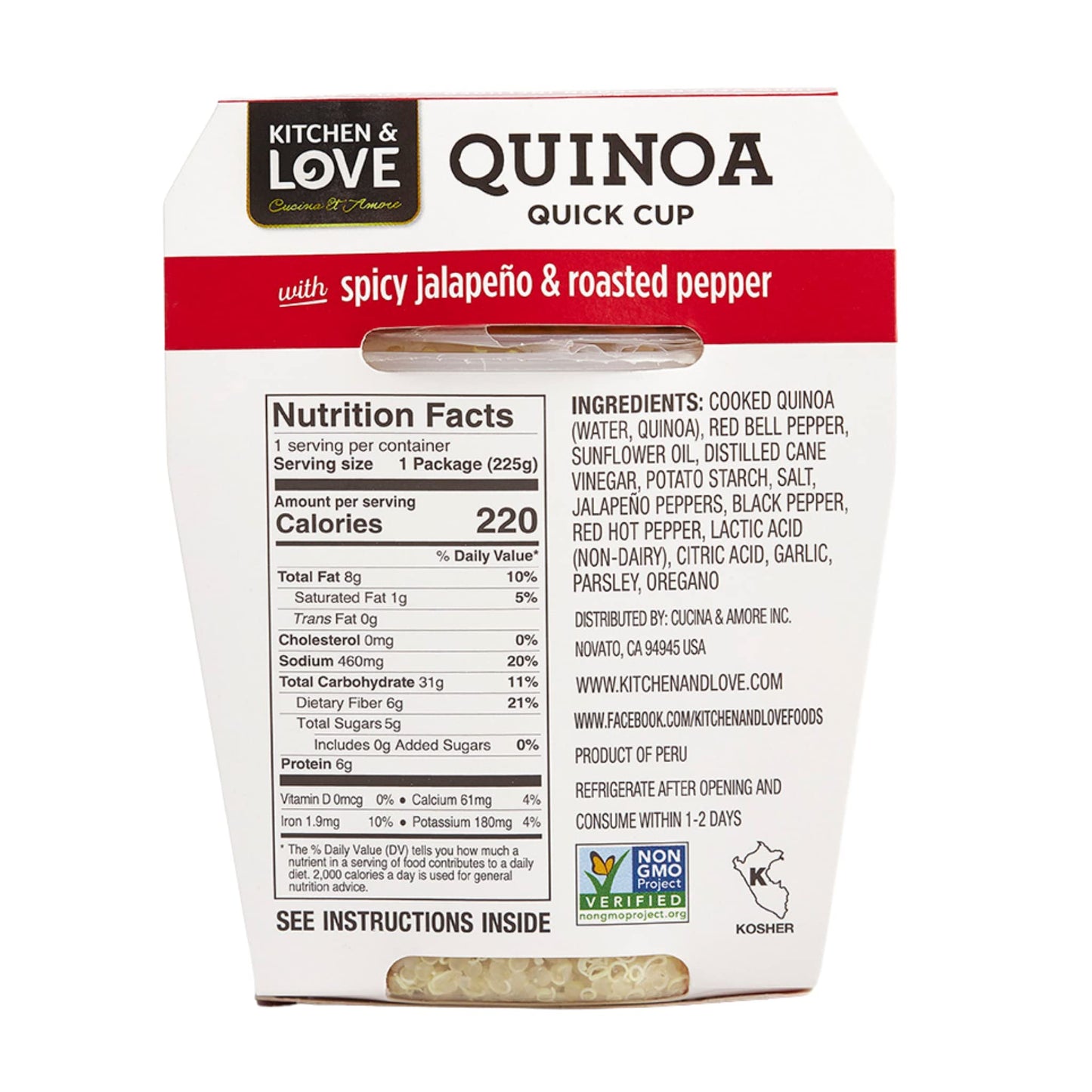 Kitchen & Love Quinoa Quick Meal 6-Pack | Vegan, Gluten-Free, 7.9 oz
