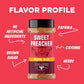 Fire & Smoke Society BBQ Seasoning Sweet Preacher Pork Rub - 11.9 oz Dry Rub for smoky aroma & Grilling Meat