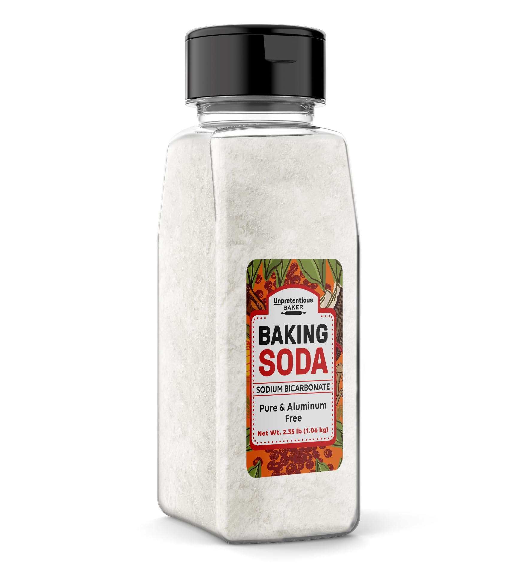 Unpretentious Baking Soda, 4 Cups, All-Natural Cooking & Baking Leavening Agent, Made In Usa