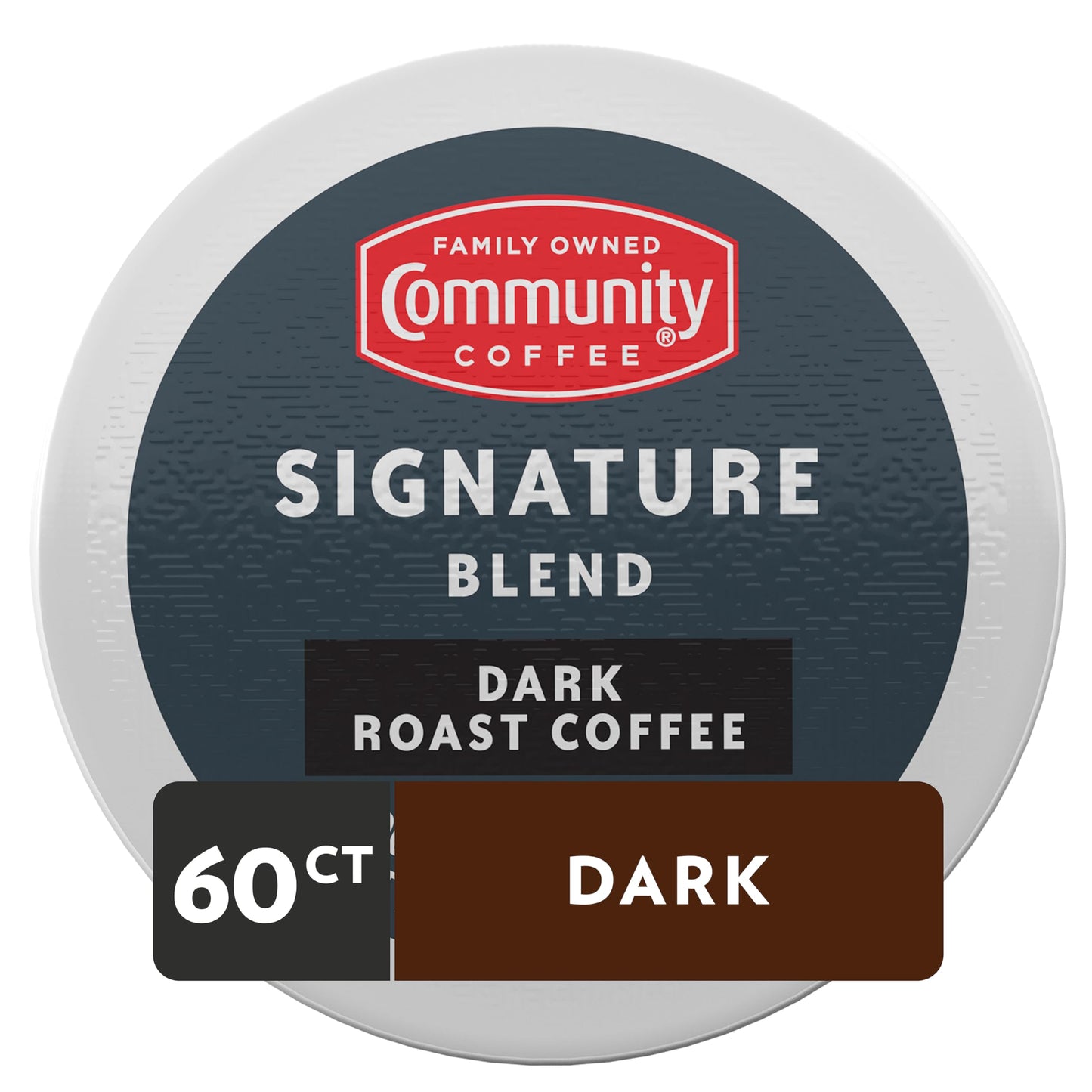 Community Coffee Signature Blend Dark Roast Coffee Pods, 60 Count, Compatible with Keurig 2.0