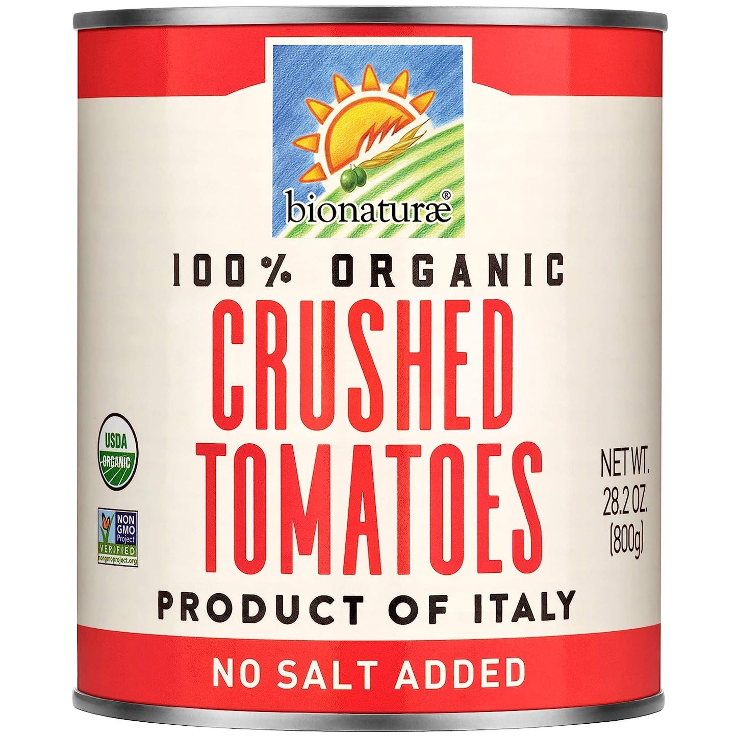 Bionaturae Organic Crushed Tomatoes - Crushed Tomatoes Can, Crushed Tomatoes Organic No Salt, Keto Friendly, Non-GMO, No Added S