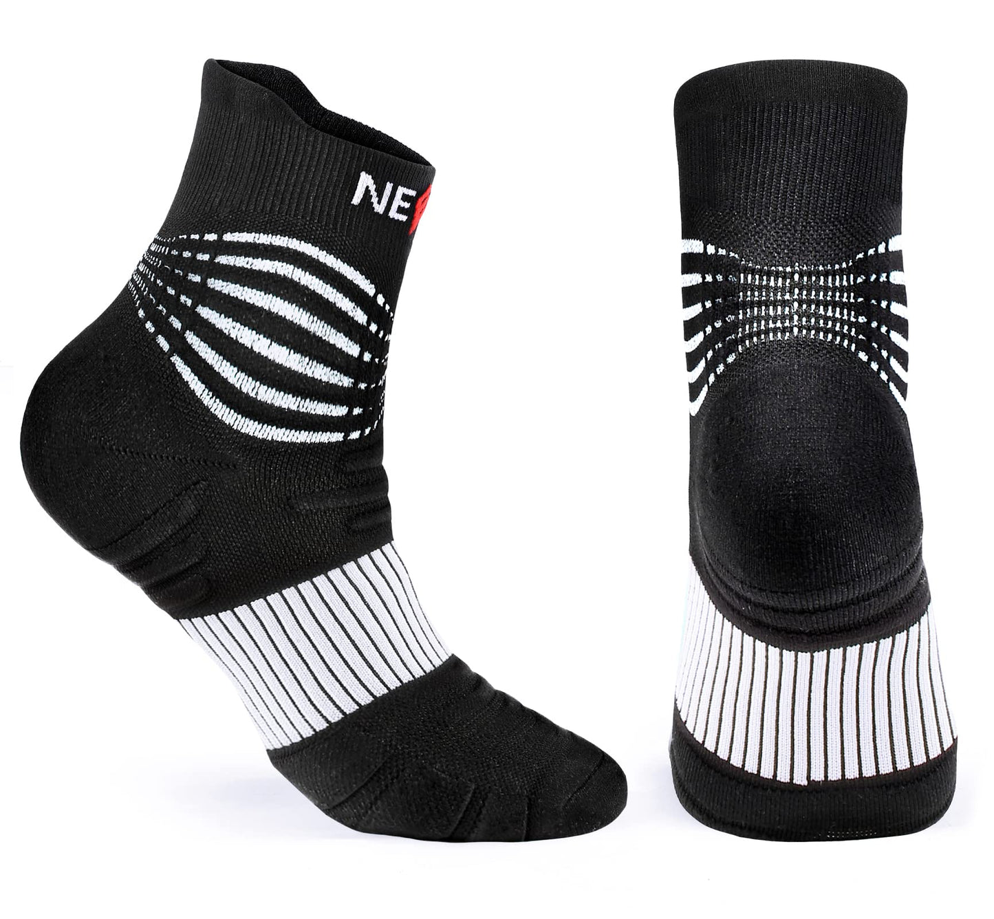 Neenca Professional Compression Socks, Medical Athletic Ankle Socks For Injury Recovery & Pain Relief, Sports Protection, Circul