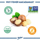 Fisher Chopped Macadamia Nuts, 4.44 oz Raw Shelled Unsalted Nuts for Cooking, Baking, or Snacking, Resealable Bag, Naturally Glu