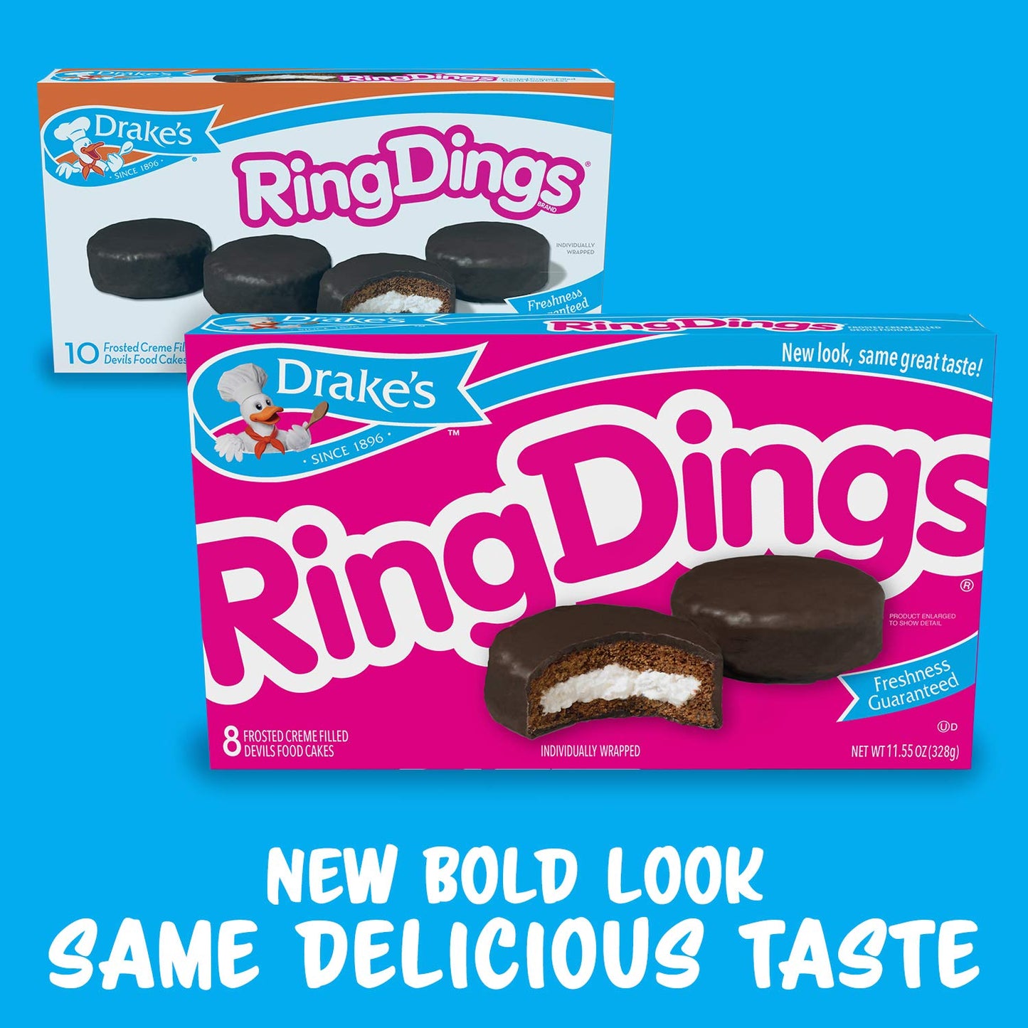 Drake'S Ring Dings Cakes 13.5 Oz, 10 Count