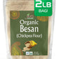 Jiva Organics Organic Chickpea Flour, Besan Flour 2 Pound - Non-GMO, Gram Flour Fine - Vacuum Packed