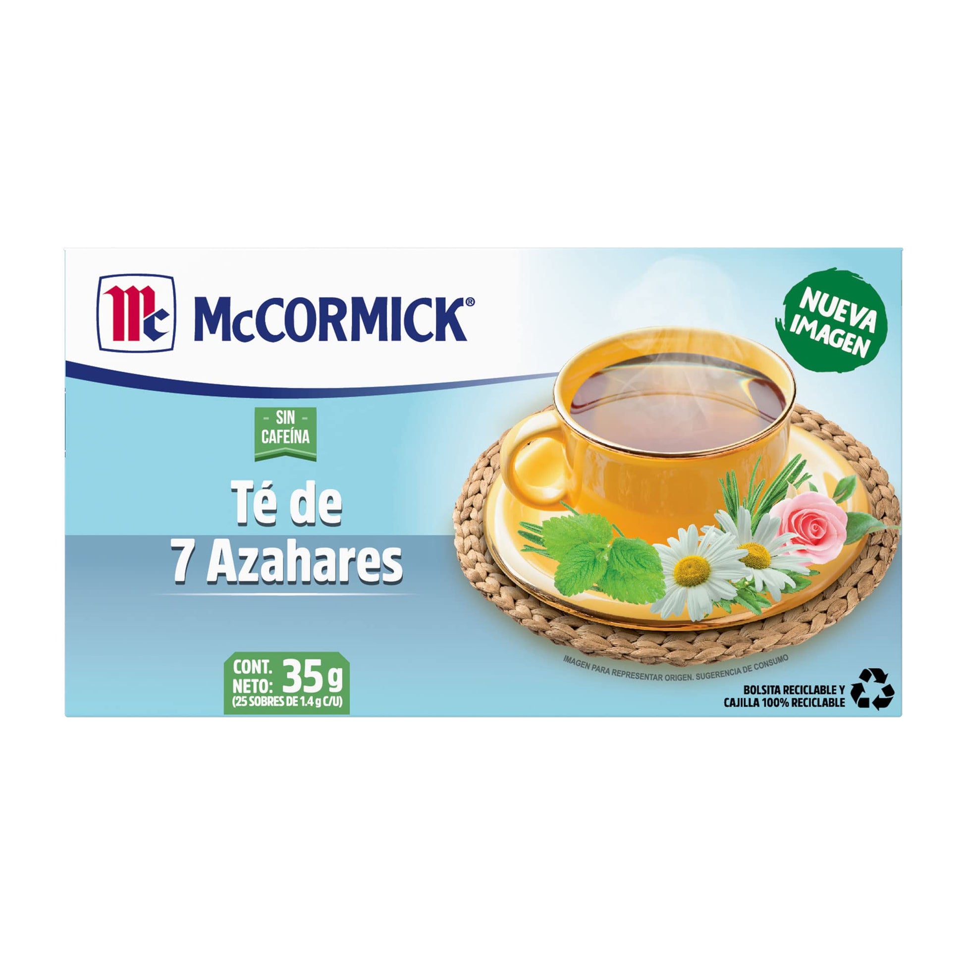 Mccormick  7 Blossoms Tea  Energy Blend Free  25 Count  1.24 Ounce