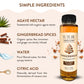 Gingerbread Simple Syrup for Coffee  Cocktails  Matcha - Sweetened with Agave Nectar - Infused with Real Gingerbread Spices - 13.5 oz
