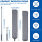 Retractable Gap Dust Cleaner Cleaning Tools With 2 Microfiber Dusting Cloths Long Handle 60Inches Washable And Retractable Duste