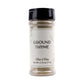 Olive & Vine Ground Thyme, Earthy & Aromatic, Seasoning for Roasts, Soups, and Stews, with Rich Tradition, Authentic Taste, For 