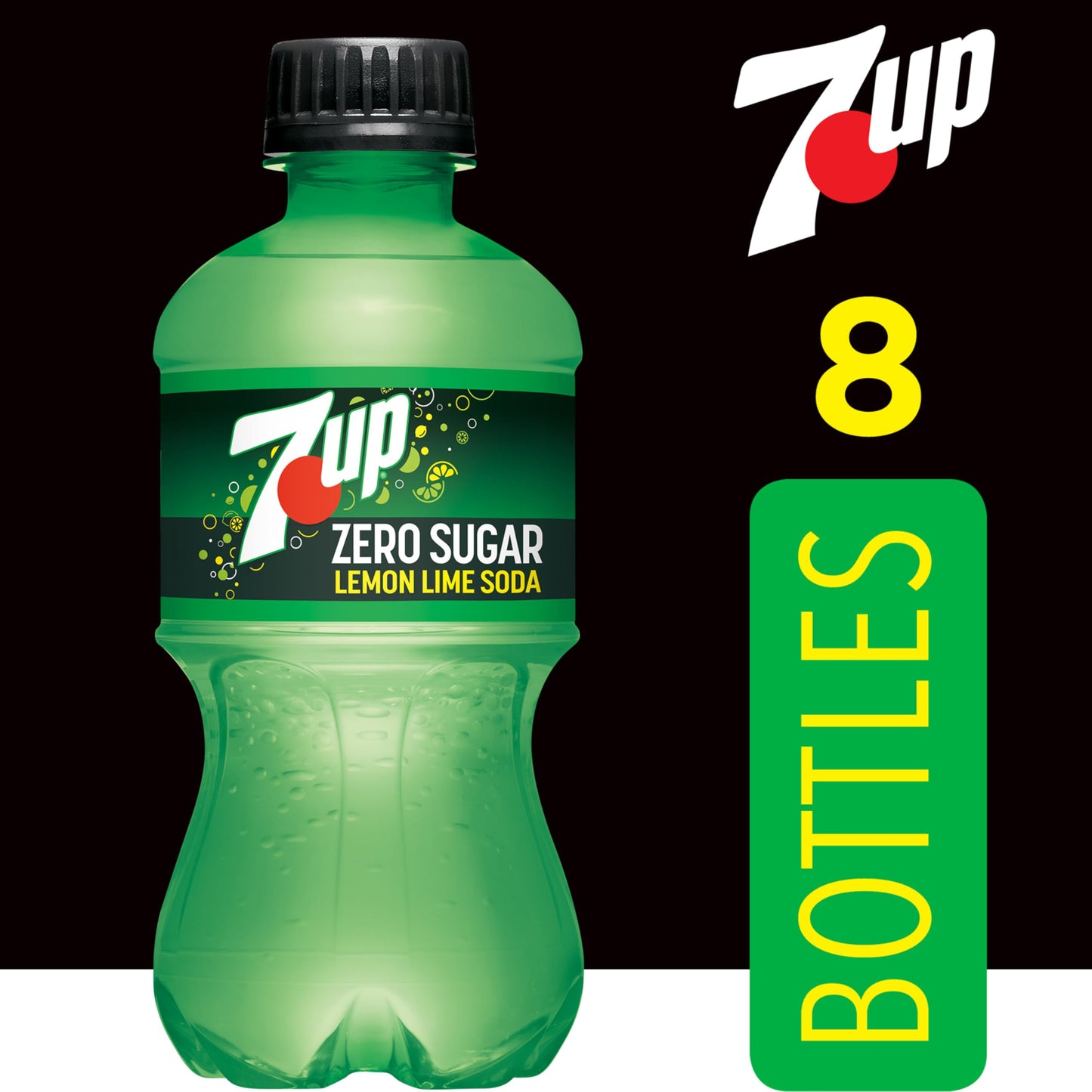 7UP Diet Lemon Lime Soda, Zero Calories, Caffeine Free, 12 Fl Oz (Pack of 8)