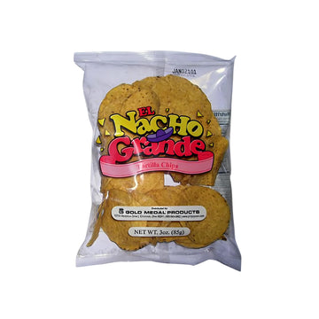 El Nacho Grande Portion Pak Nacho Chips - 3 oz Bag (Case of 48)