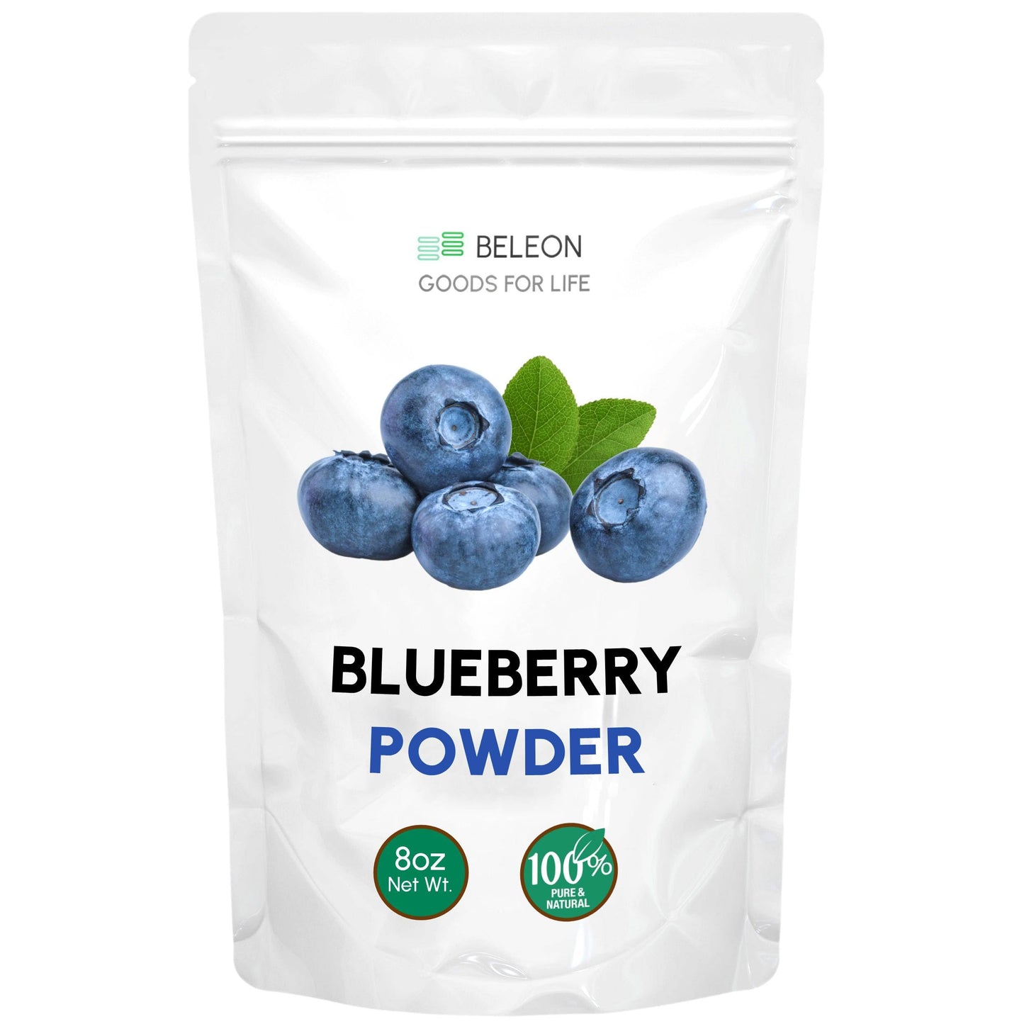 Blueberry Powder - Pure All Natural Whole Blueberry Powder for Baking, Flavoring, Smoothies, Beverage, 8 oz