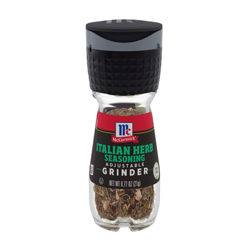 McCormick Italian Herb Seasoning Grinder, 0.77 oz (Pack of 6), Black, Model 10052100845866