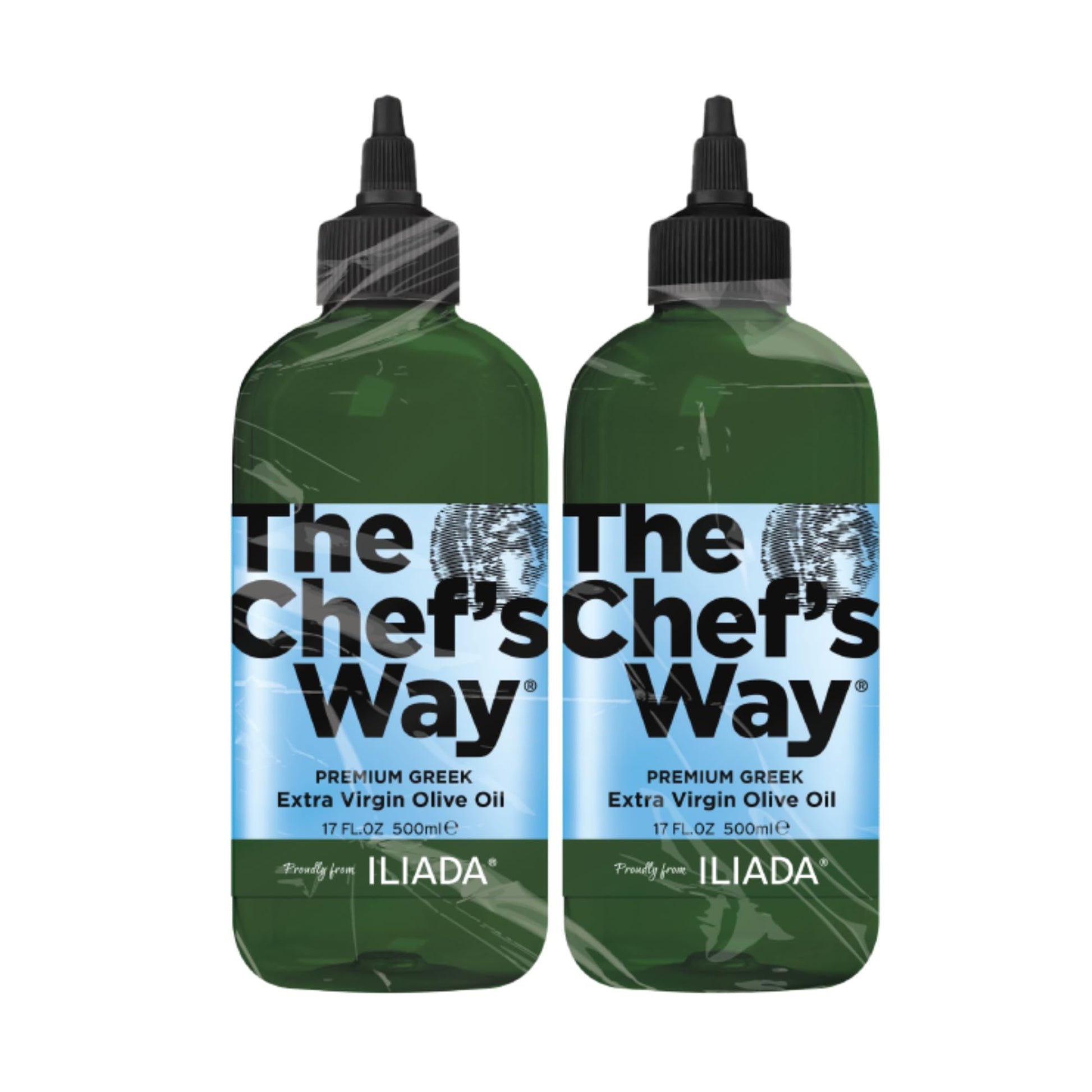 Iliada Greek Extra Virgin Olive Oil Twin Pack, 100% Greek, Monovarietal Koroneiki, Cold-Pressed, 2x 500ml