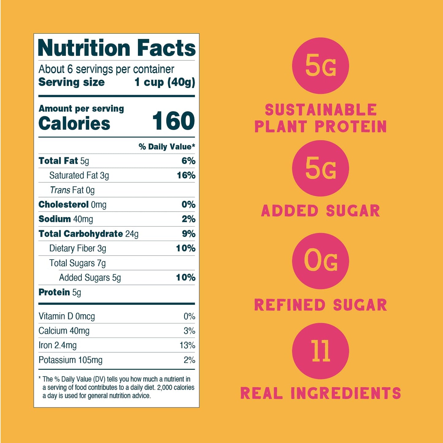 Seven Sundays Oat Protein Cereal, Super Fruity, 8 Oz Bag (Pack Of 6), Gluten Free, 5G Upcycled Protein, 0G Refined Sugar, Crunch