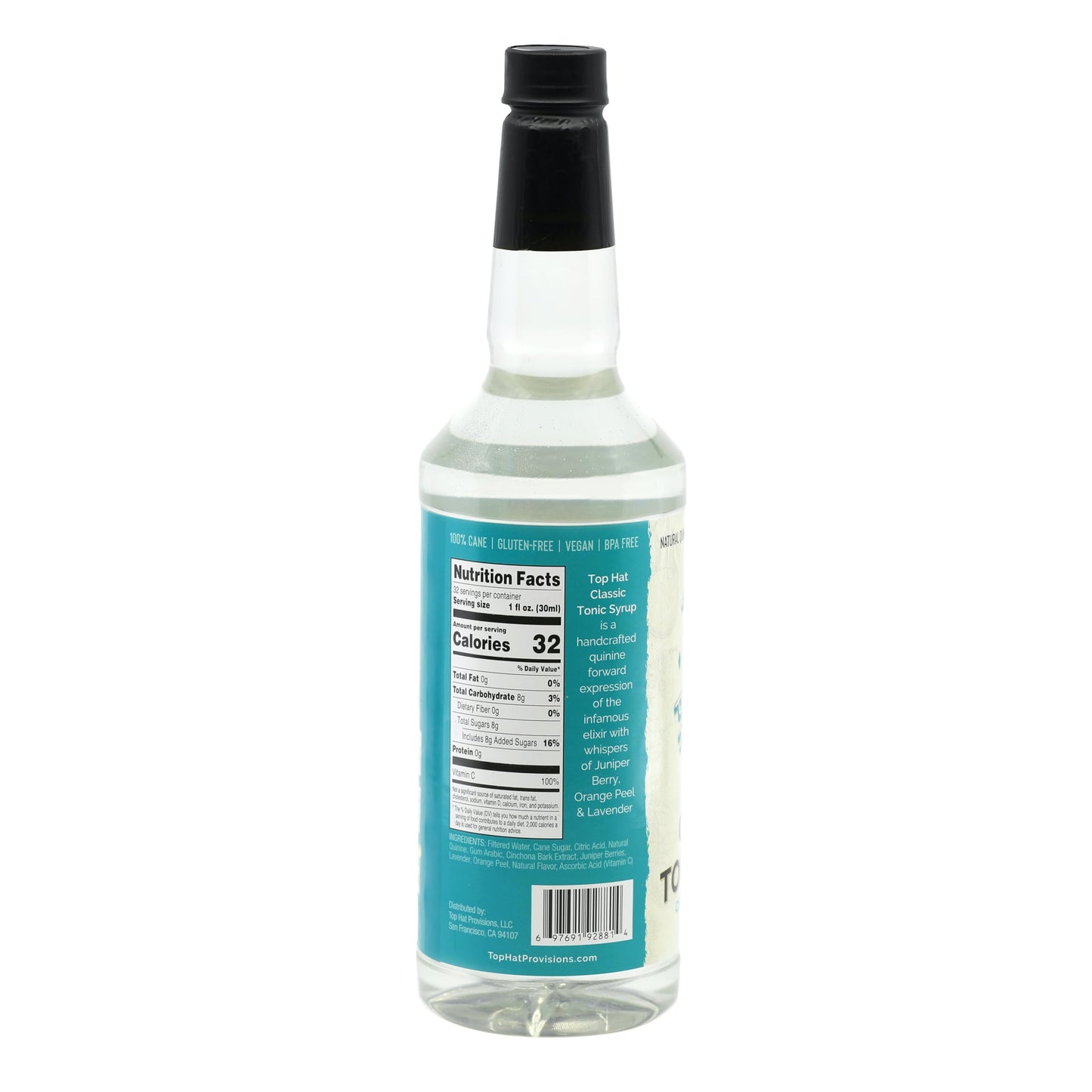 Top Hat Provisions Tonic Syrup Trio - East India, Keto Sugar Free & Classic - 32 Fl Oz (Pack of 3)