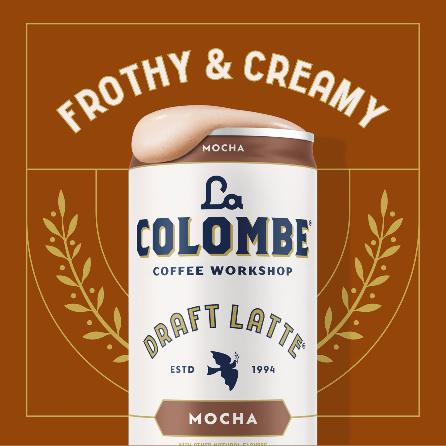 La Colombe Mocha Draft Latte, Cold Brew Coffee, 11 fl oz Cans, Pack of 12